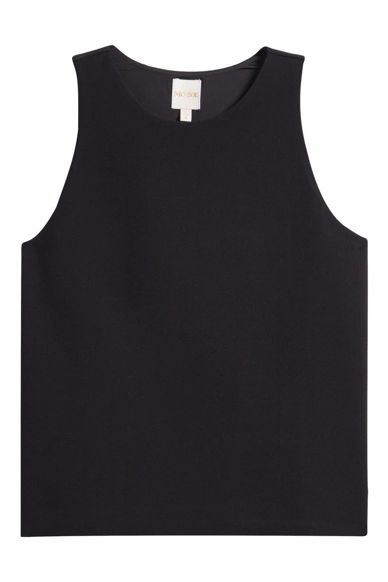 Scuba Knit Tank, Alternate, color, BLACK ONYX