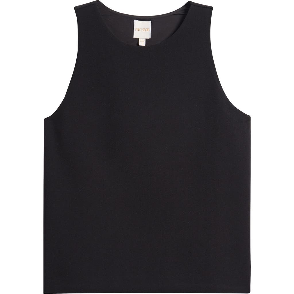 Nic + Zoe Nic+zoe Scuba Knit Tank In Black