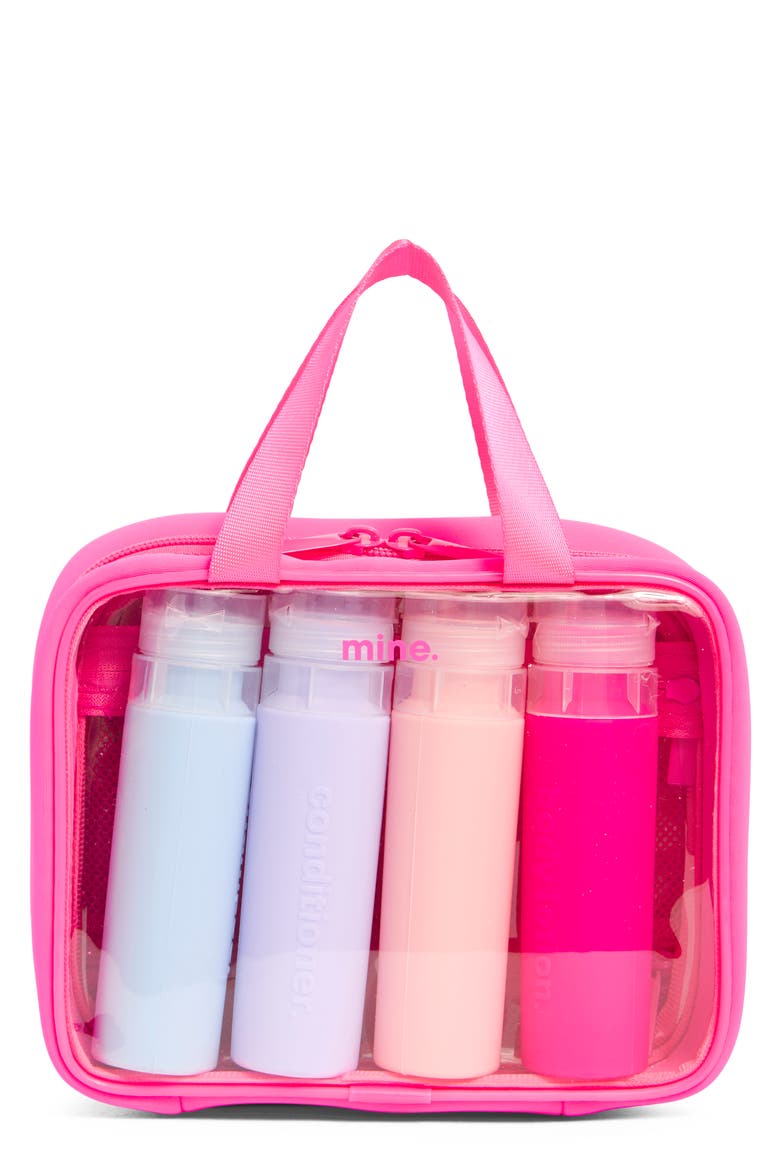 Silicone Travel Bag, Main, color, NORDSTROM PINK