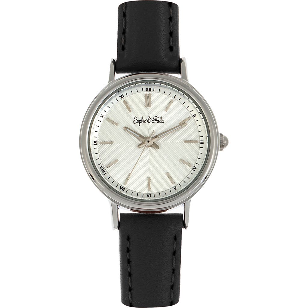 Sophie And Freda Sophie & Freda Berlin Leather-band Watch In Black