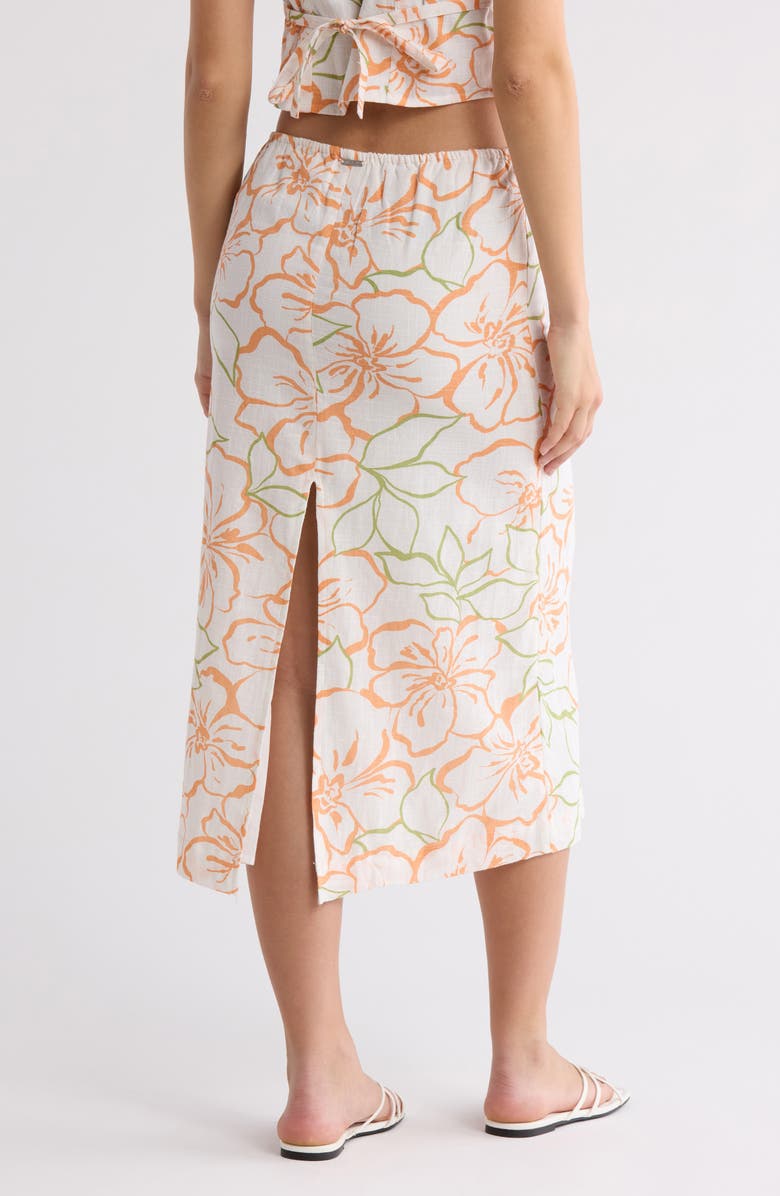 Billabong Keep It Simple Cotton Midi Skirt, Alternate, color, Salt Crystal