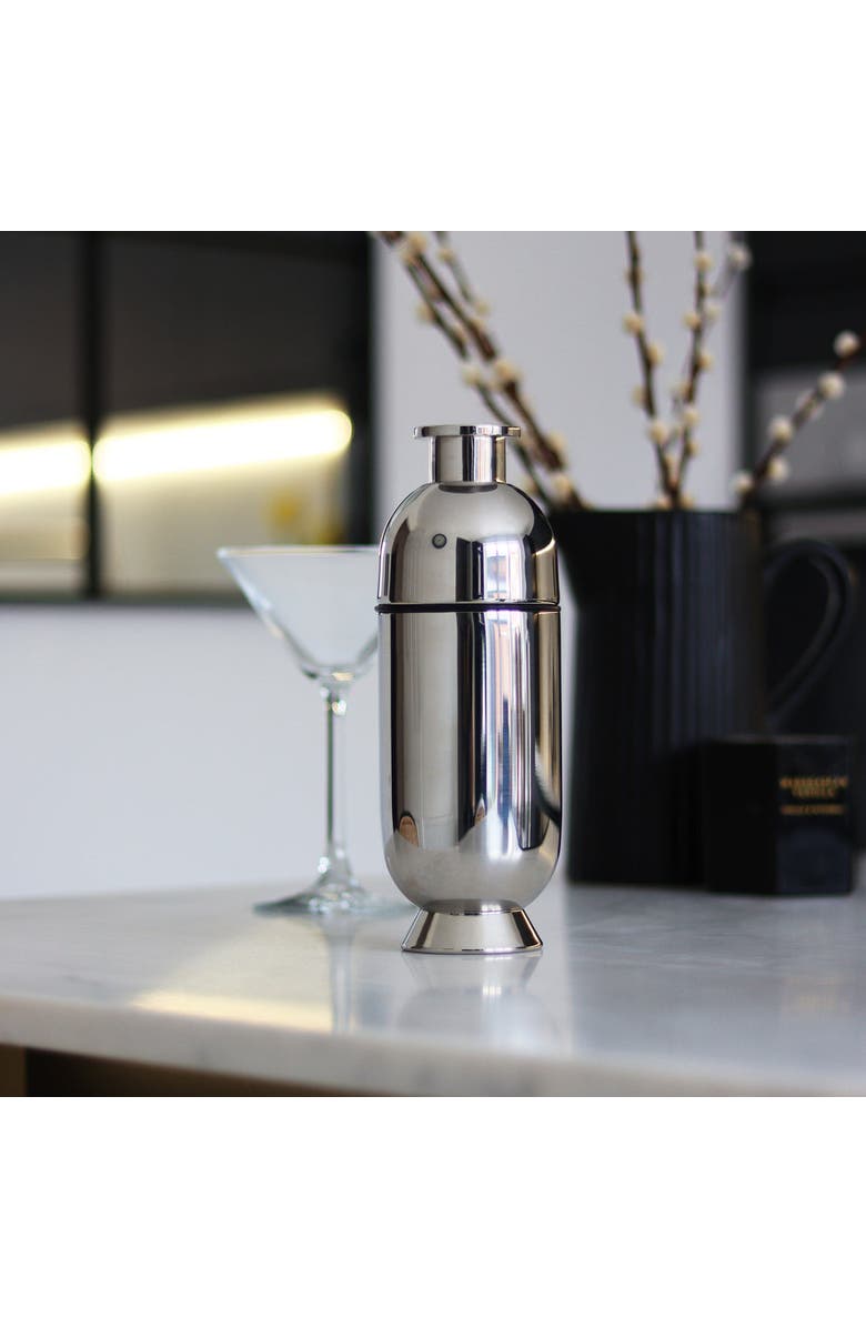 Nick Munro Trombone Cocktail Shaker, Alternate, color, Silver