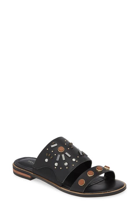 Raven Embellished Slide Sandal (Women)