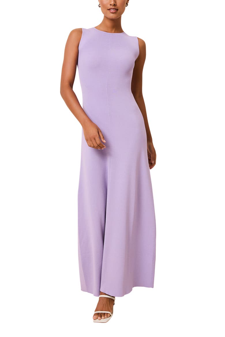 The Lucerne Rib Sleeveless Dress, Alternate, color, ULTRA VIOLET