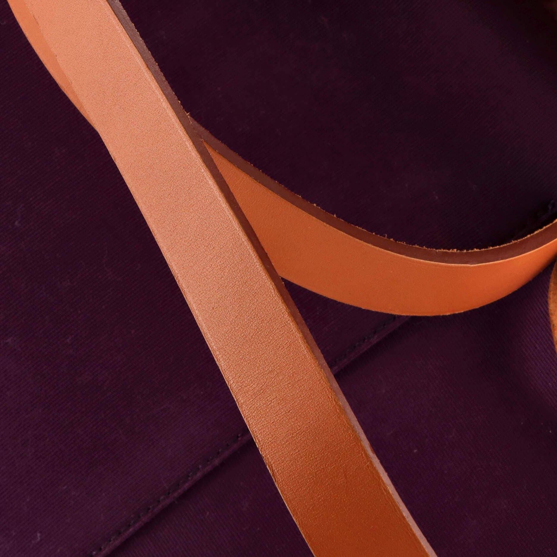 Pre-Owned Hermes Cabag Elan Toile and Leather 39, Alternate, color, Cassis