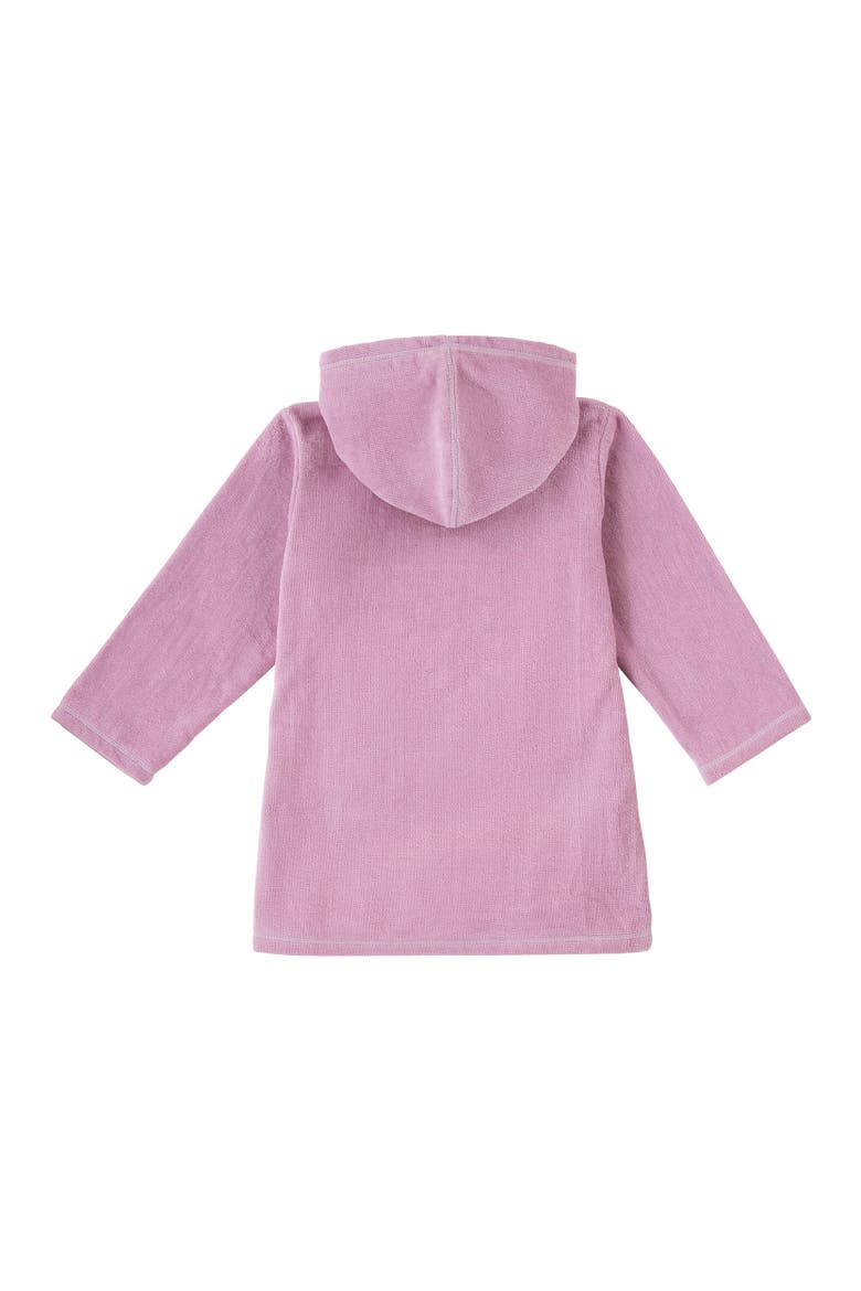 Hooded Terry Beach Cover-Up, Alternate, color, Lotus