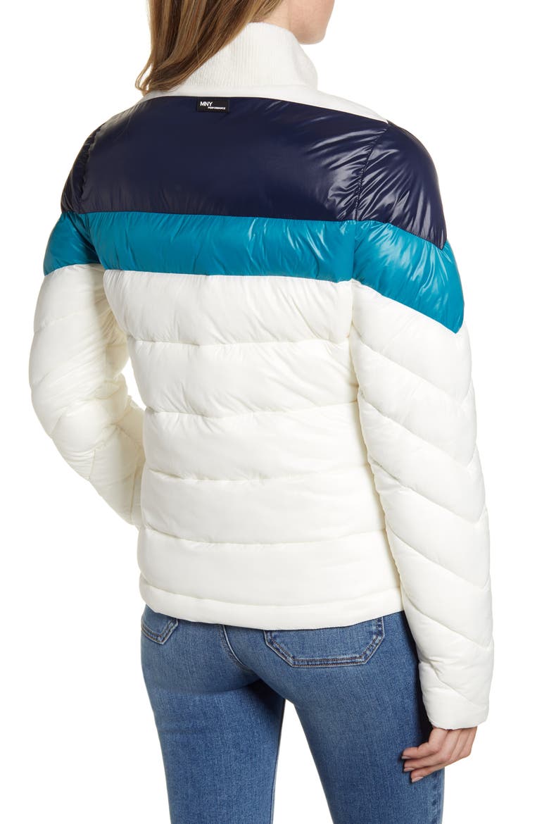 Chevron Puffer Jacket, Alternate, color, IVORY