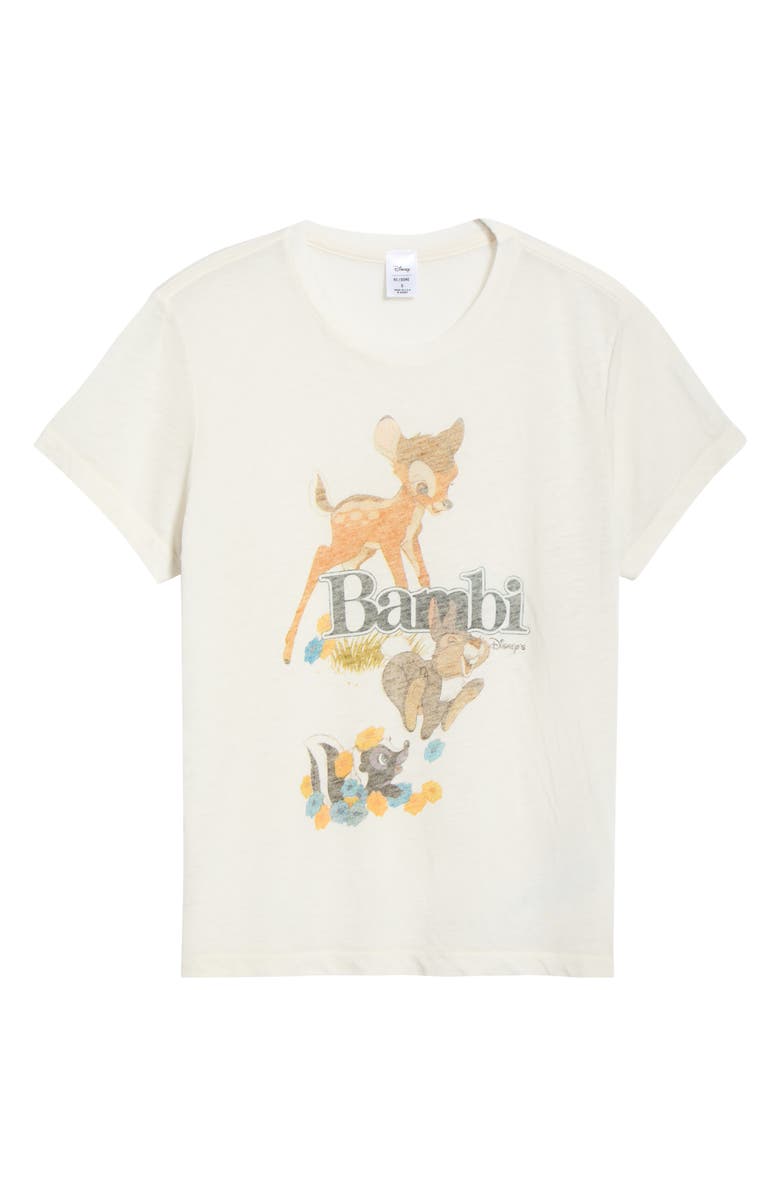 Re/Done Bambi Graphic T-Shirt, Main, color, Vintage White