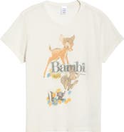 Re/Done Bambi Graphic T-Shirt