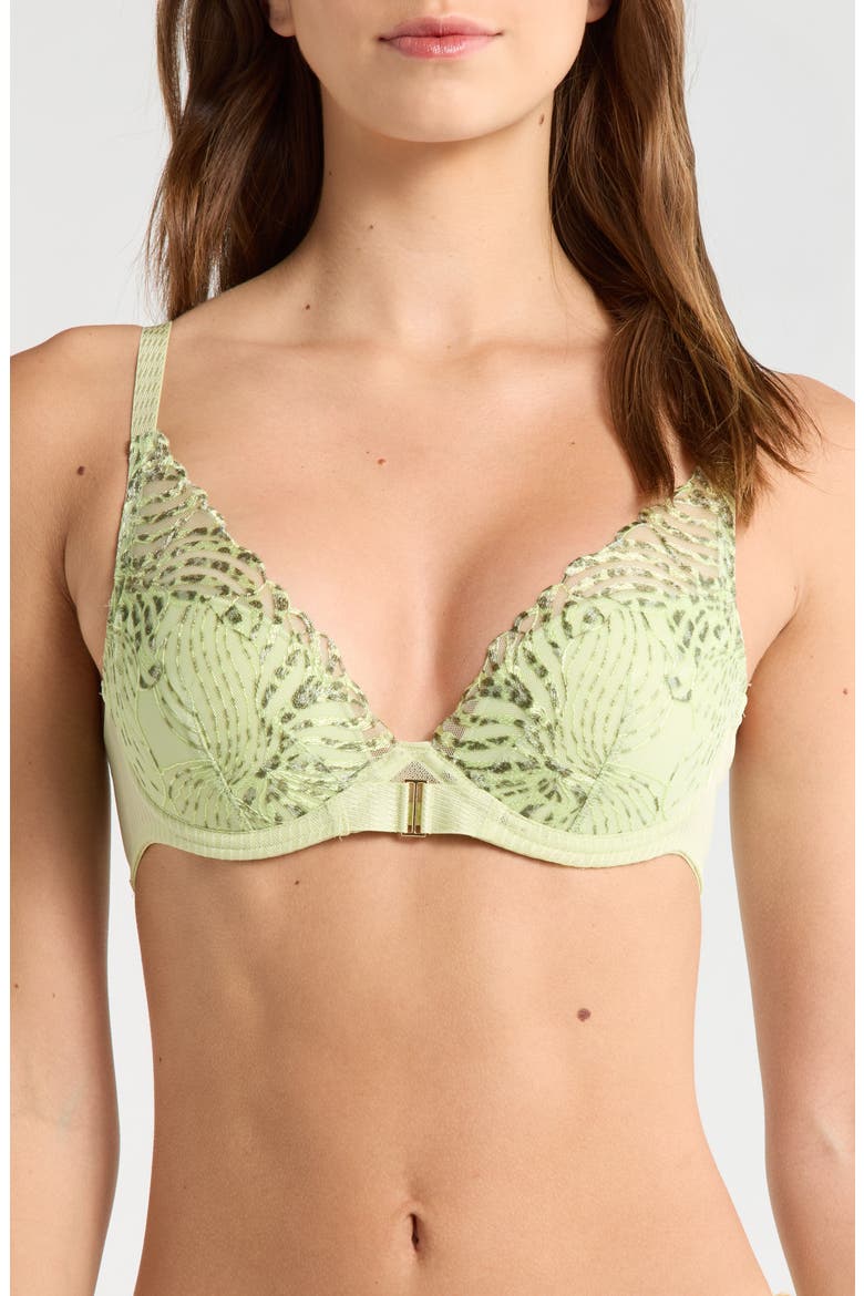 Legend Underwire Plunge T-Shirt Bra, Main, color, WILD PISTACHIO