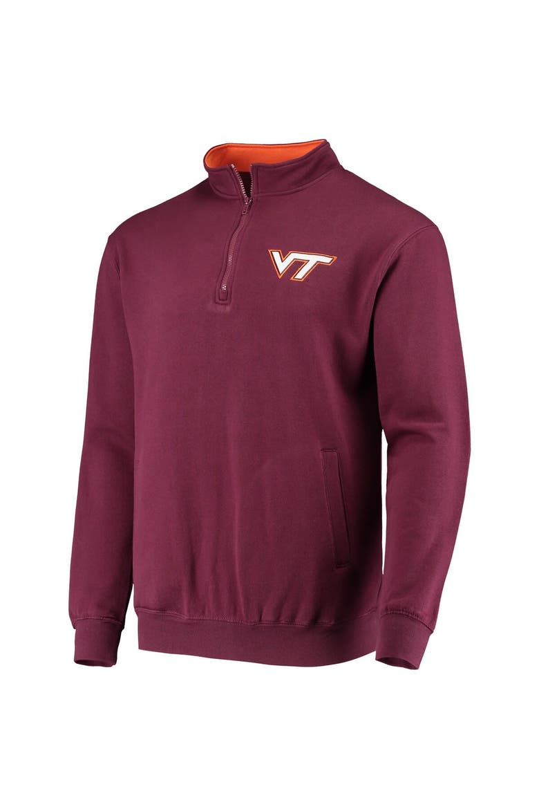Men's Colosseum Maroon Virginia Tech Hokies Tortugas Logo Quarter-Zip Jacket, Alternate, color, Maroon