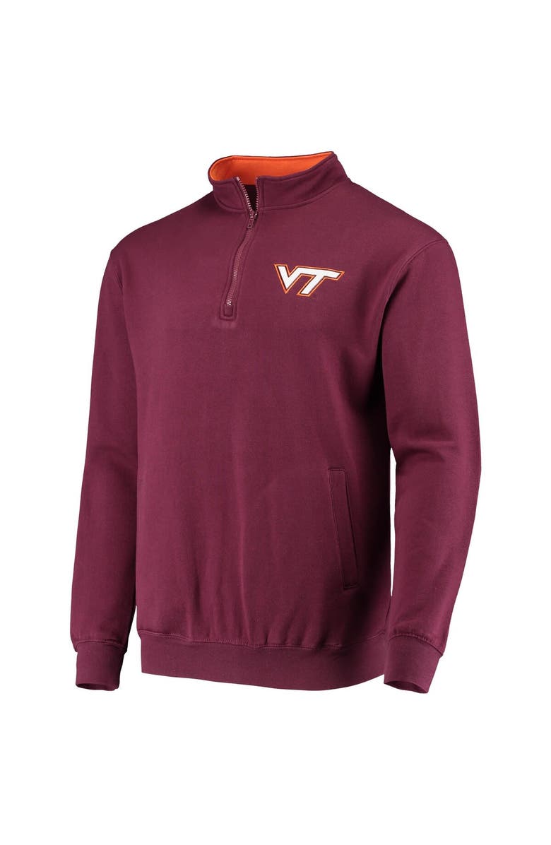 COLOSSEUM Men's Colosseum Maroon Virginia Tech Hokies Tortugas Logo Quarter-Zip Jacket, Alternate, color, Maroon