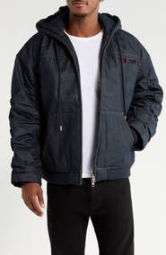 Ksubi Sott Slouchy Hooded Denim Bomber Jacket