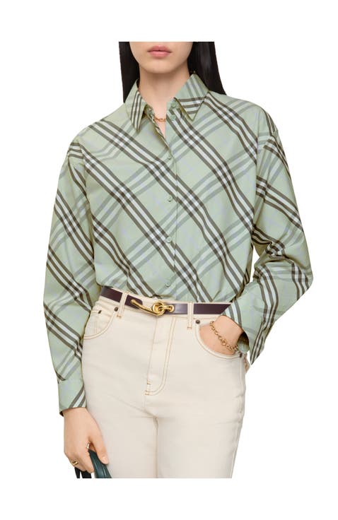 Relaxed Fit Check Cotton Shirt