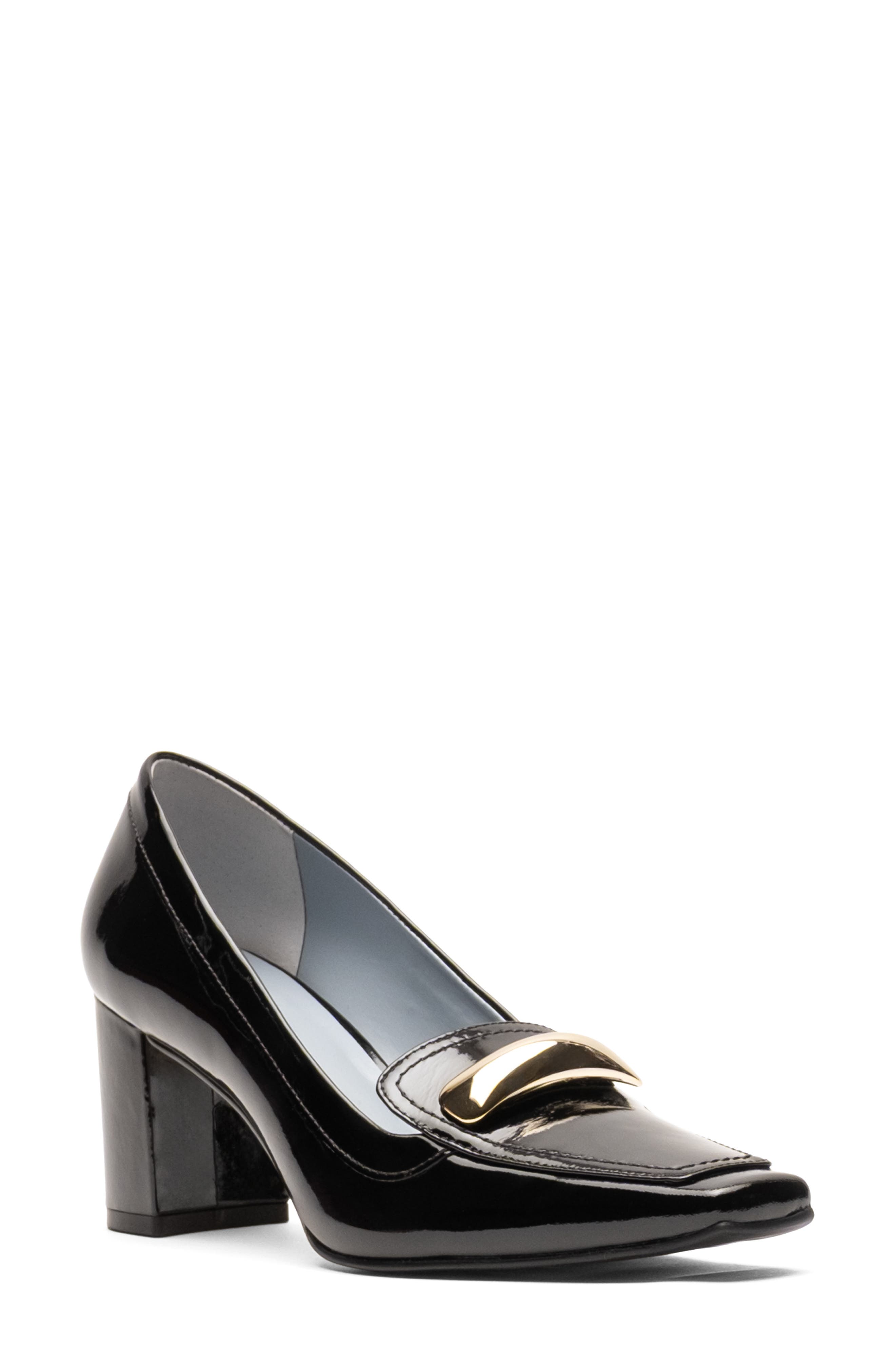 Barbara Loafer Pump, Main, color, BLACK