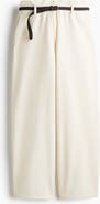 H&M Belted Barrel Trousers