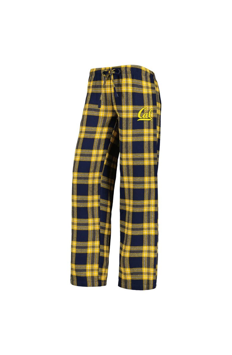 CONCEPTS SPORT Women's Concepts Sport Navy/Gold Cal Bears Badge T-Shirt & Flannel Pants Sleep Set, Alternate, color, 