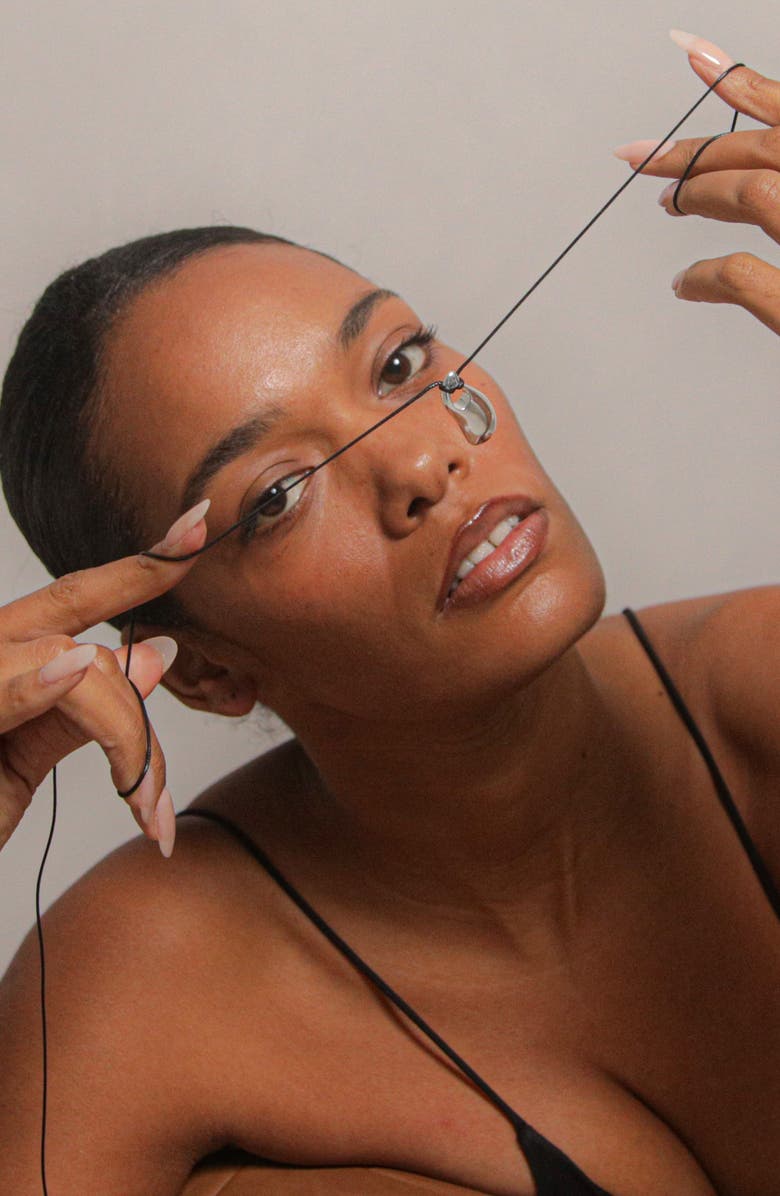 YOJ Perto Maxi Cord Necklace in Silver and Black, Alternate, color, Silver