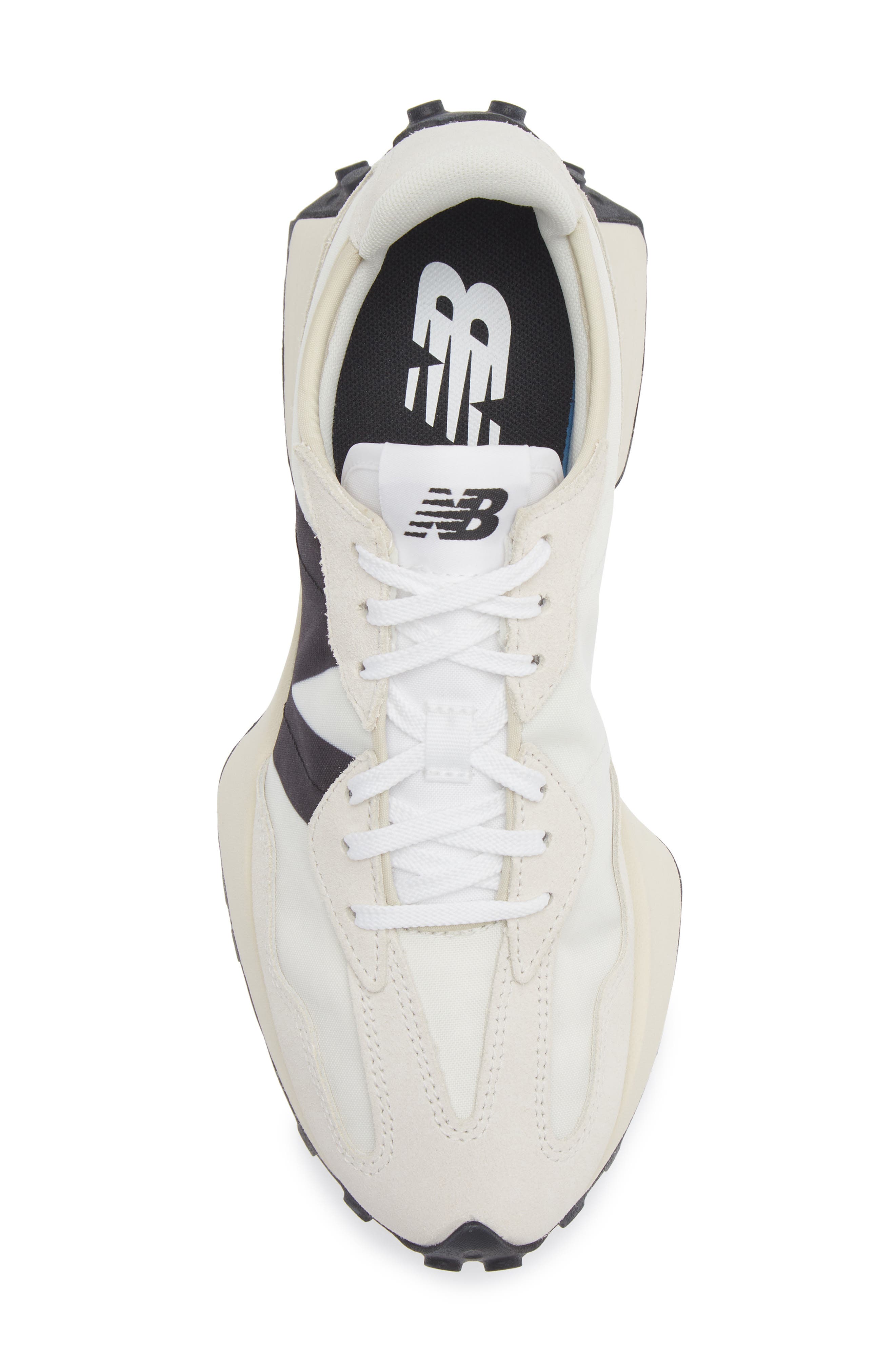 327 Sneaker, Alternate, color, WHITE/ BLACK