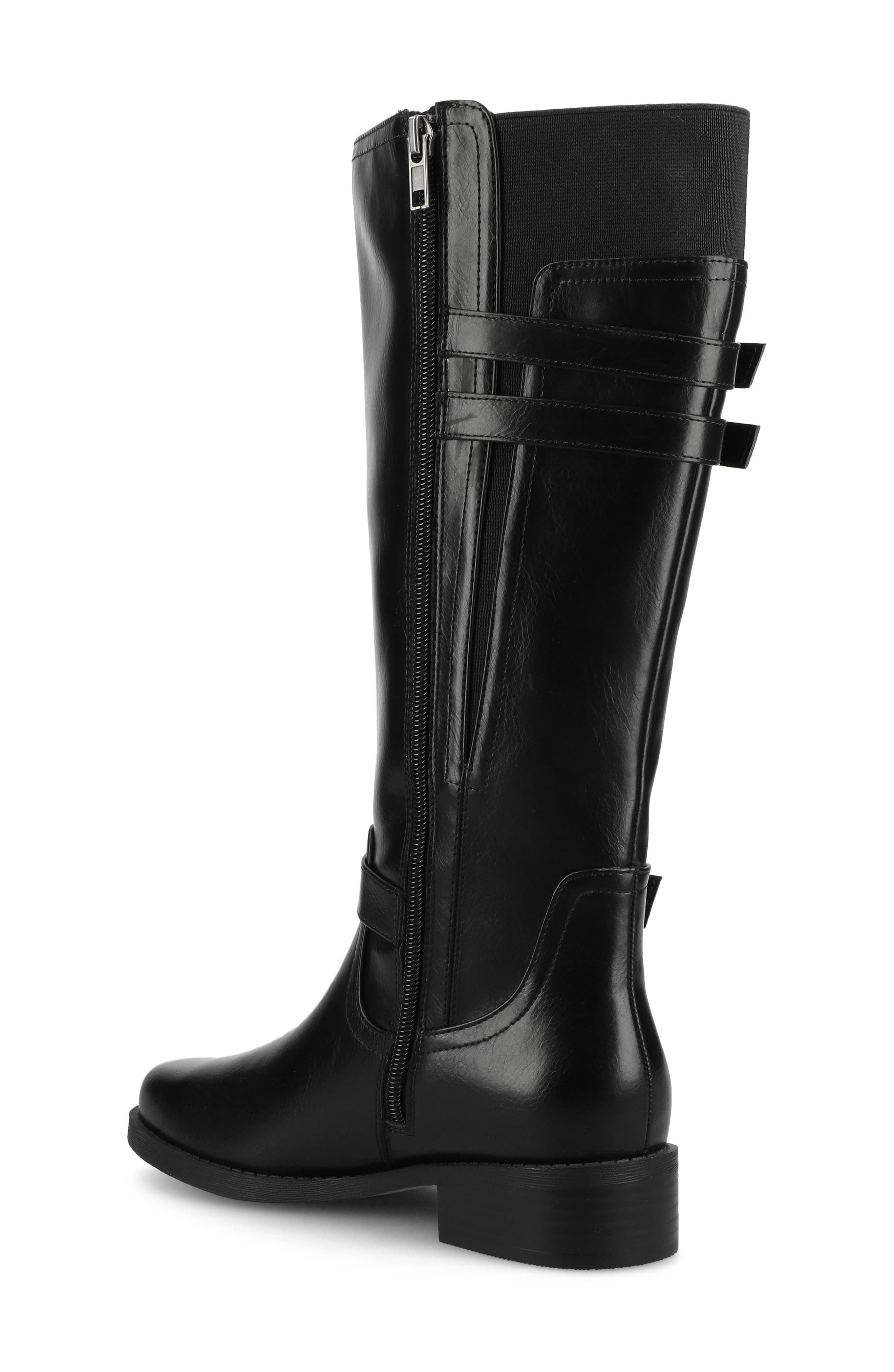 Journee Collection Sonny Knee High Boot, Alternate, color, Black