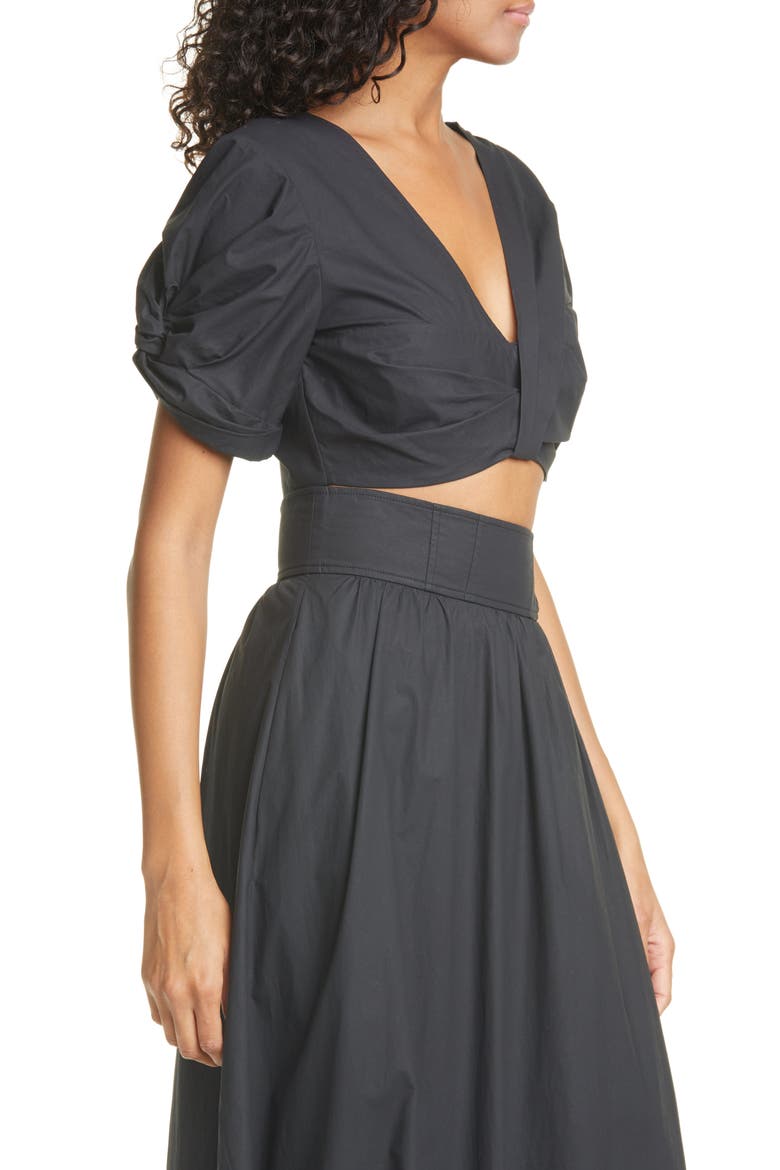 Ryan Crop Top, Alternate, color, BLACK