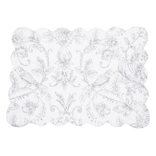 C & F Home C&f Home Callahan Songbirds Placemats Set Of 6, 13" X 19" In Purple
