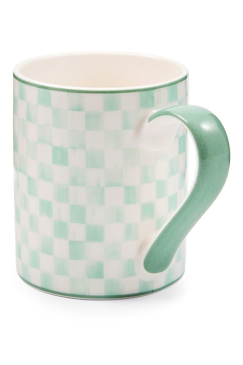 Alice Check Mug, Alternate, color, SAGE