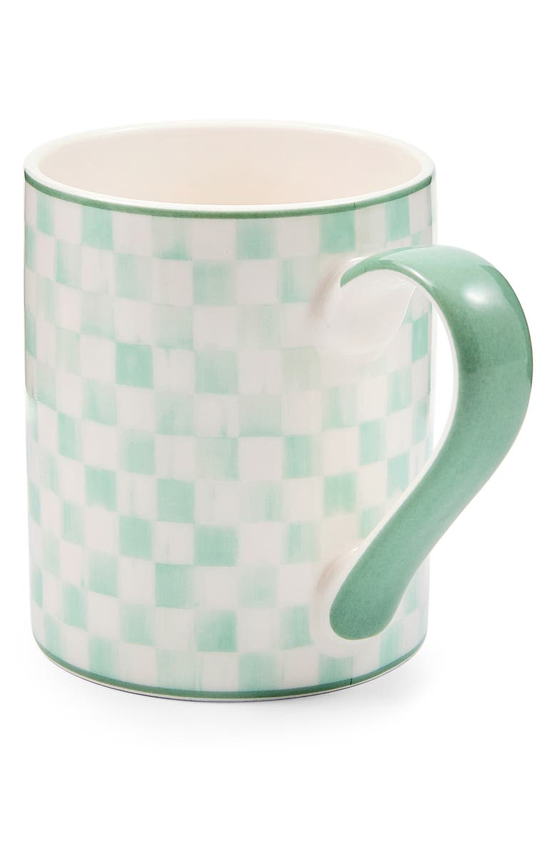 MACKENZIE CHILDS Alice Check Mug, Alternate, color, Sage