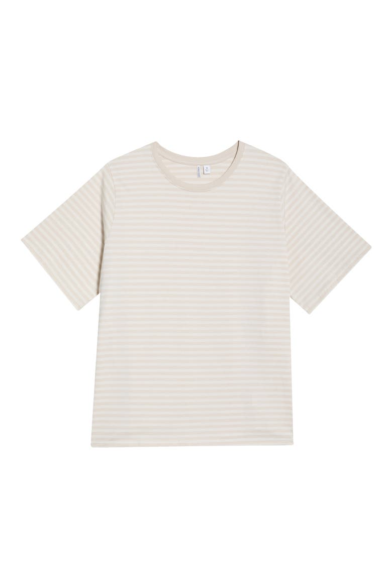 Relaxed Fit Pima Cotton Crewneck T-Shirt, Alternate, color, BEIGE- IVORY DAPHNEY STP