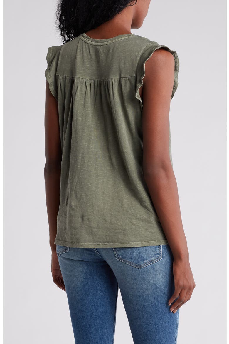 Embroidered Cotton Slub Tee, Alternate, color, AGAVE GREEN