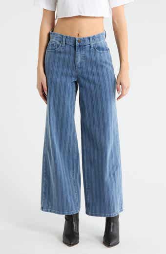 Vigoss Pinstripe Wide Leg Jeans
