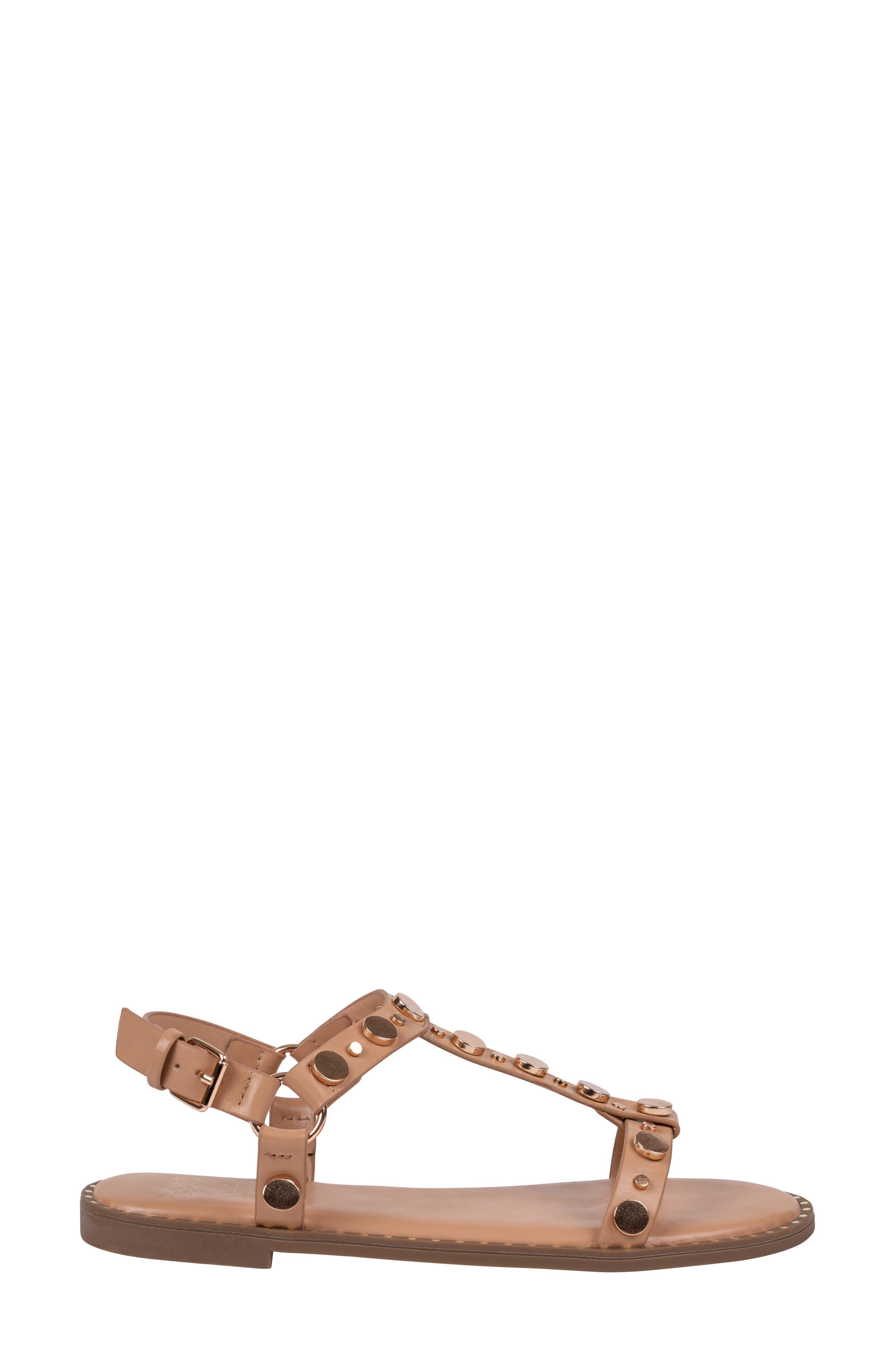 Trinity Studded Sandal, Alternate, color, TAN
