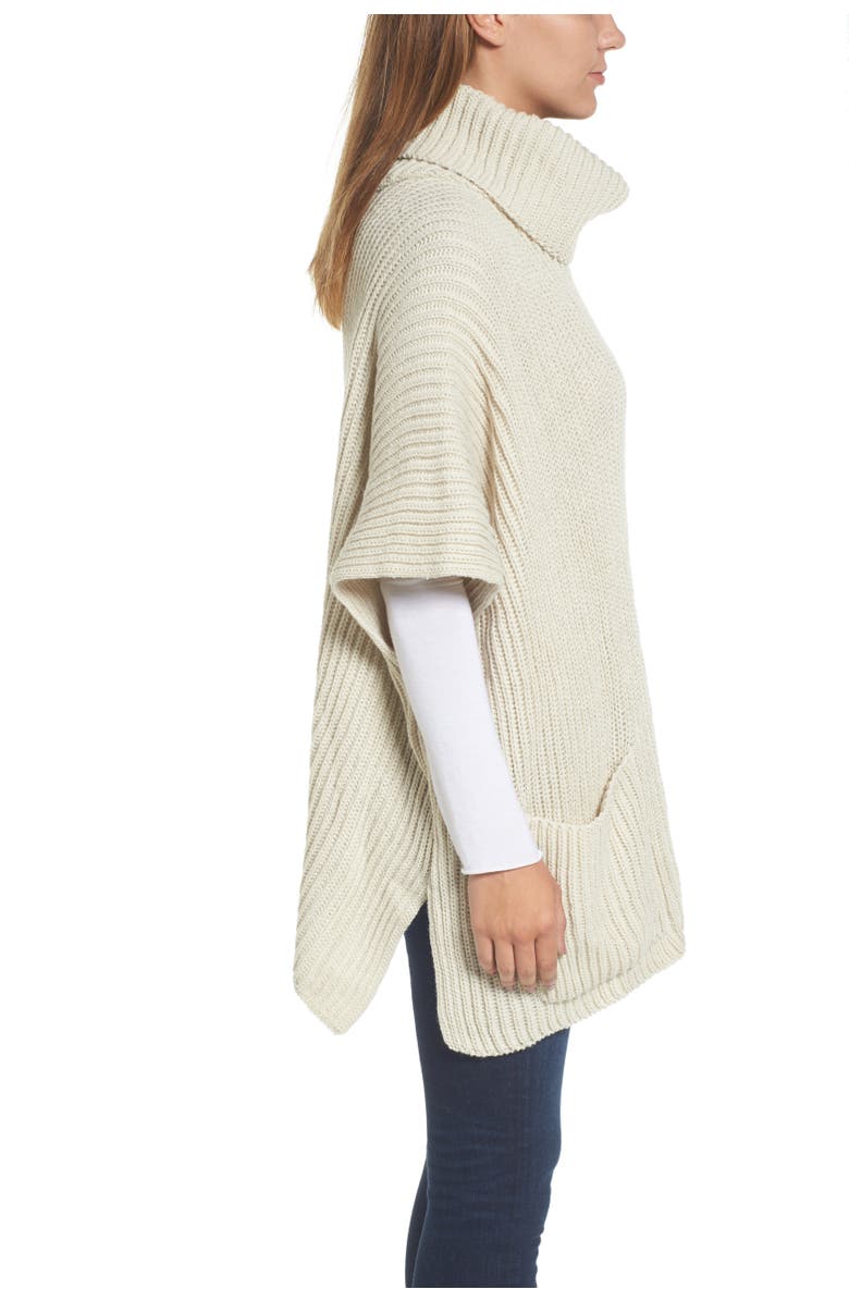 Steve Madden Cowl Neck Poncho, Alternate, color, 