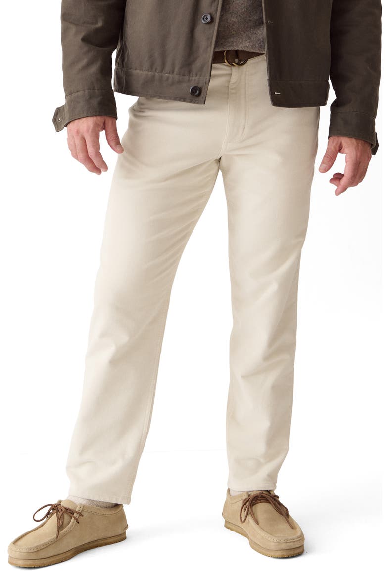 Flex Terry Moleskin 5-Pocket Pants, Main, color, NATURAL