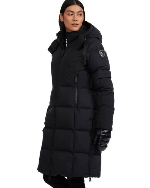 Pajar Zaniah Long Channel Quilted Puffer In Black