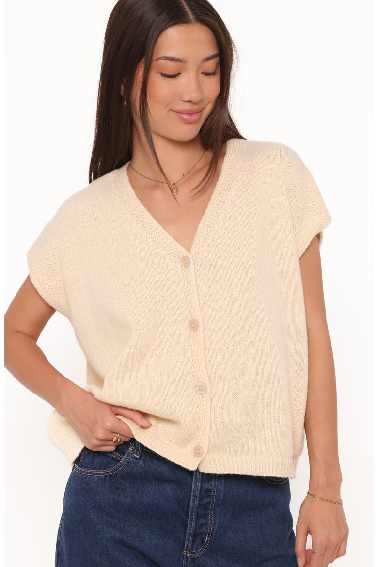 Mariana Knit Sweater Vest, Alternate, color, LEMON