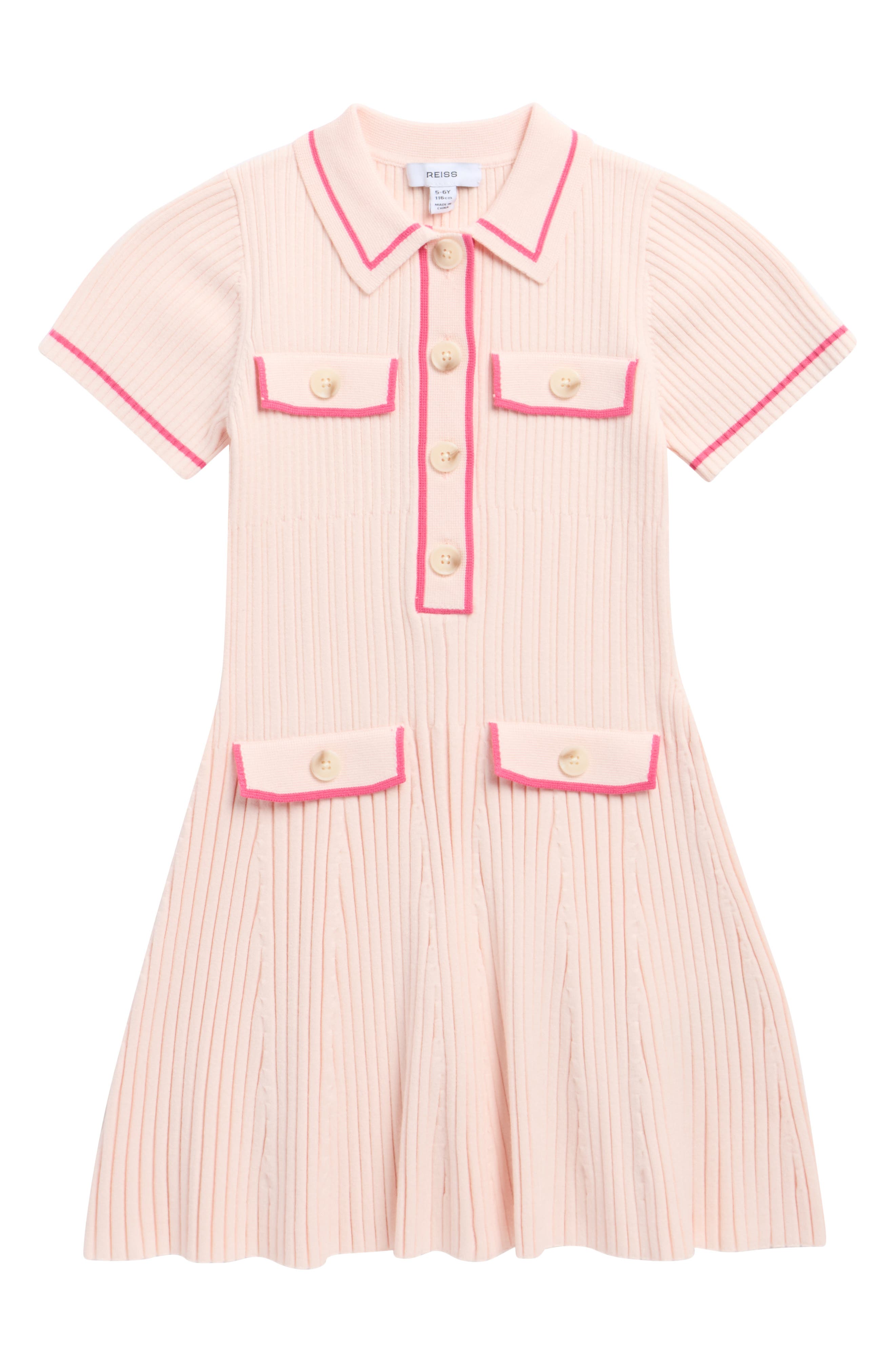 Reiss Kids' Sofia Rib Dress