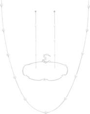 Bearfruit Jewelry Sterling Silver 18k Gold Plated Infinite Pearl Set Dainty Statement