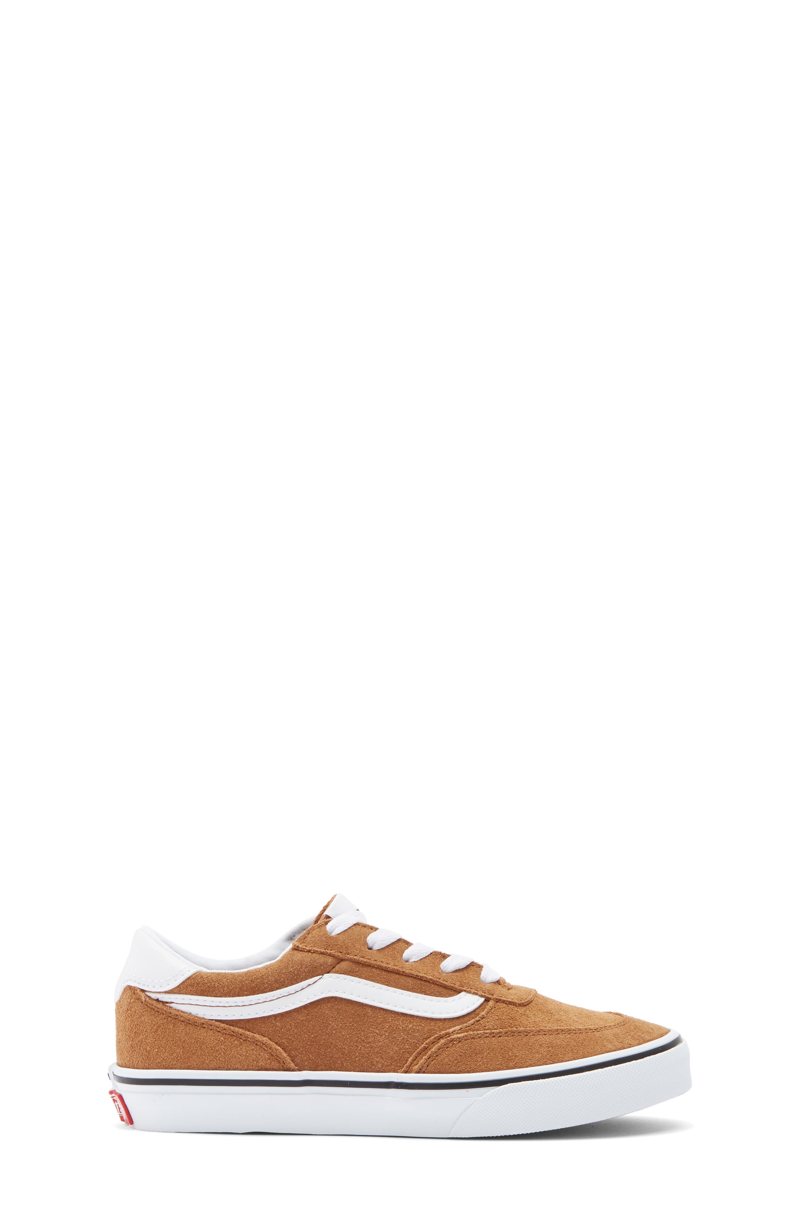 Vans Kids' Brooklyn Low Top Sneaker, Alternate, color, Suede Chipmunk