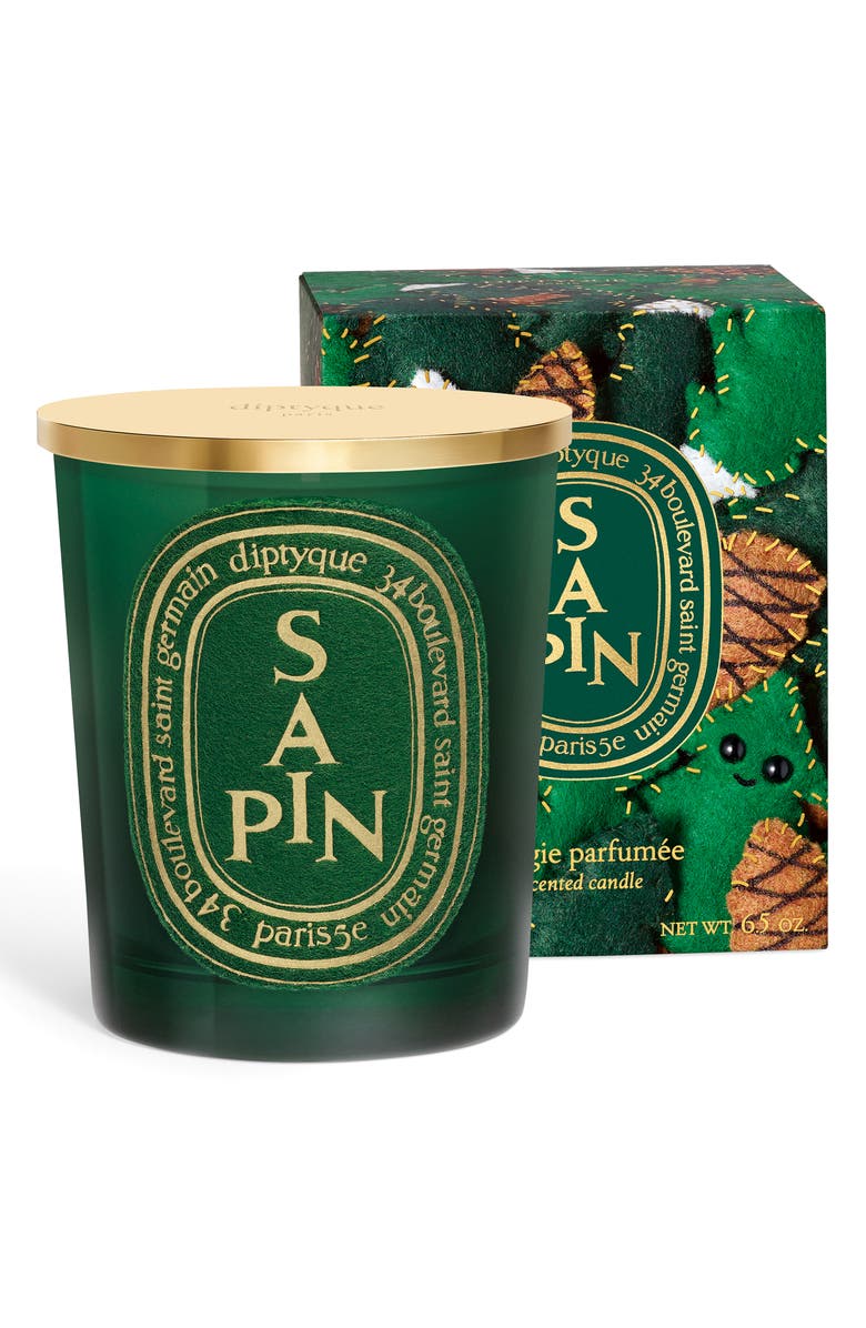 Diptyque Sapin (Pine Tree) Scented Candle, Main, color,