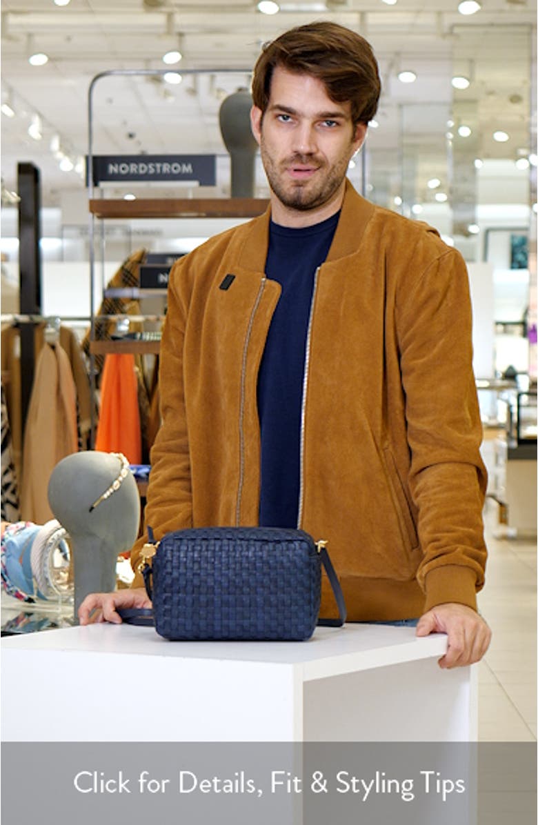 Marisol Woven Leather Crossbody Bag, sales video thumbnail