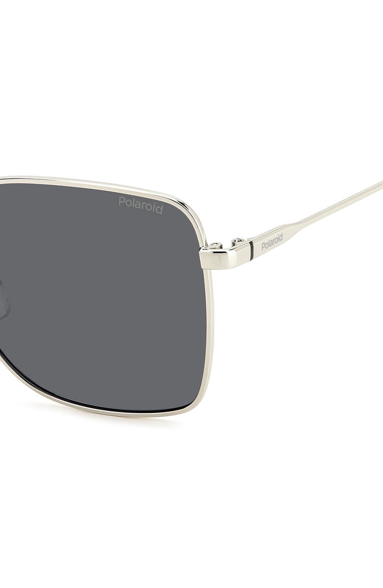 Polaroid 58mm Polarized Rectangular Sunglasses, Alternate, color, 