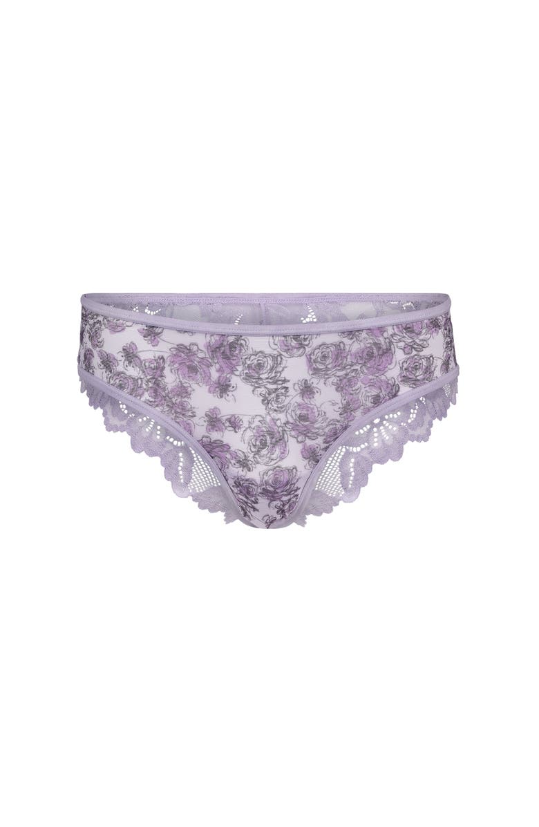 Adore Me Onita Cheeky Panties, Alternate, color, Floral Purple