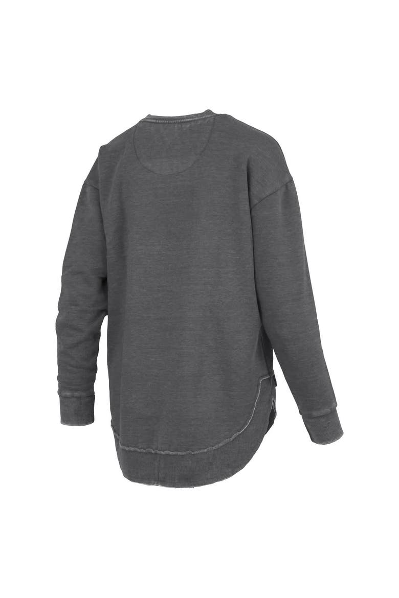 Women's Pressbox  Black Colorado Buffaloes Westin Poncho V-Neck Pullover Sweatshirt, Alternate, color, Black