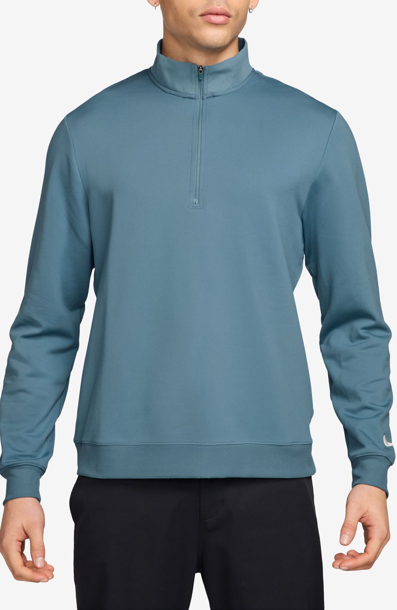 light blue nike quarter zip