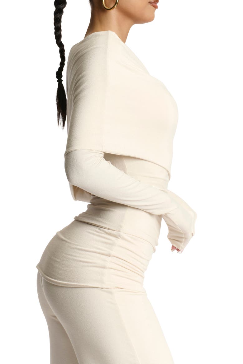 Off the Shoulder Top, Alternate, color, CREAM