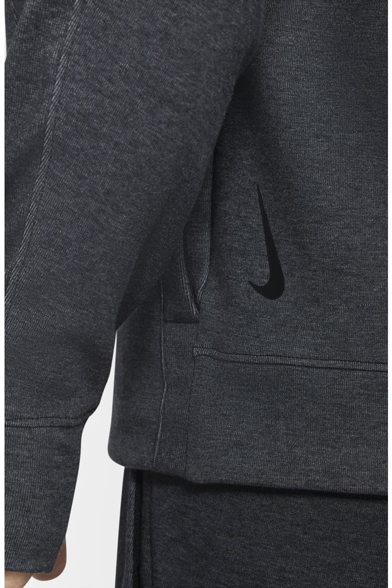 Dri-FIT Long Sleeve Funnel Neck Training Shirt, Alternate, color, BLACK/ BLACK