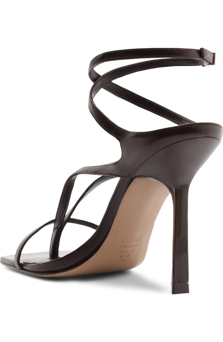 Schutz Amalfi Ankle Strap Sandal, Alternate, color, Root Brown