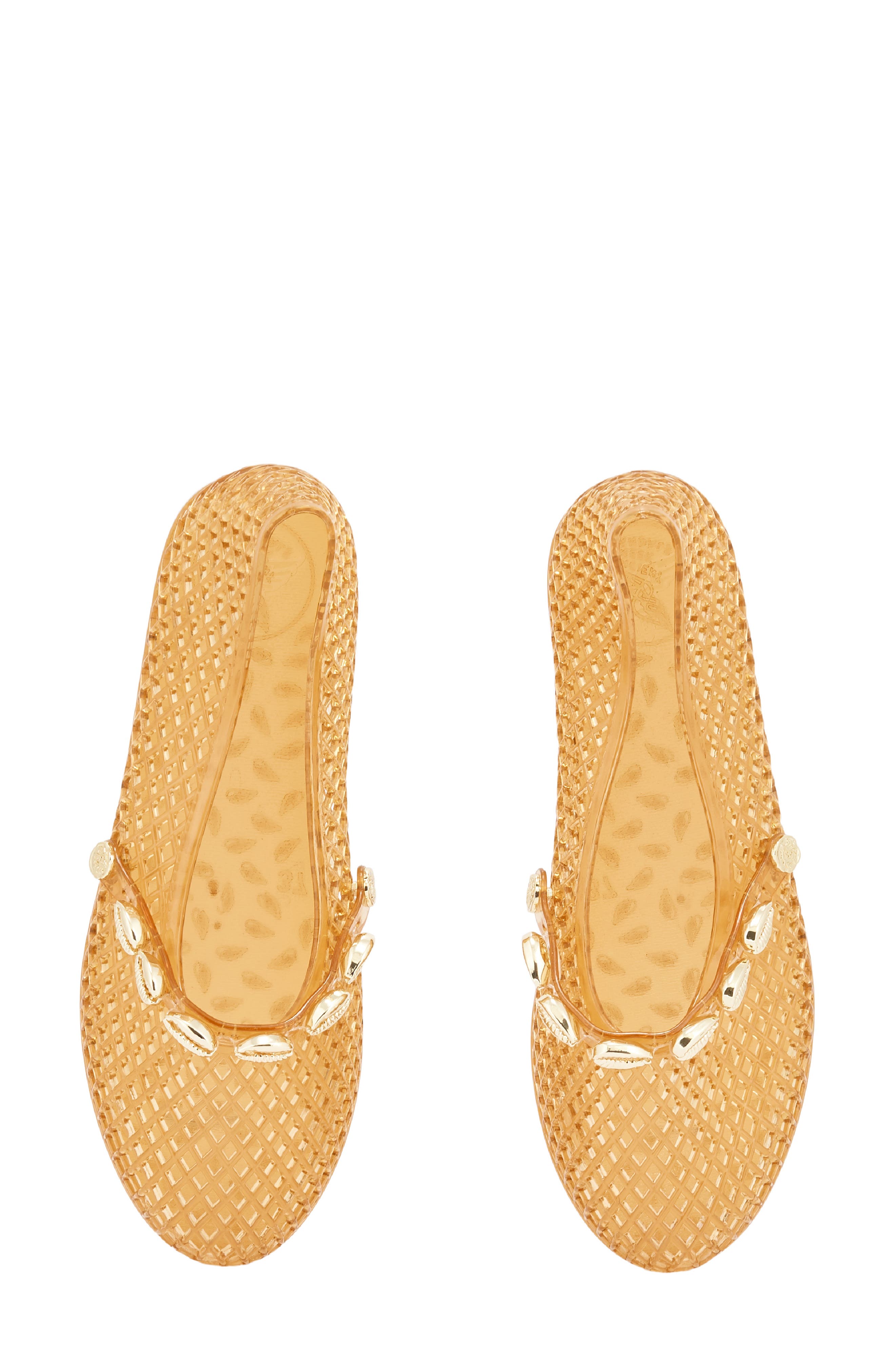 Iro Shells Jelly Flat, Alternate, color, CARAMEL