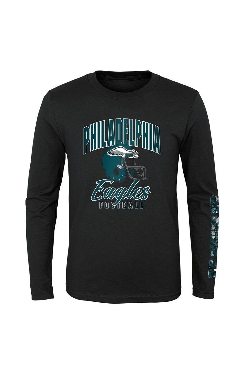 Outerstuff Preschool Green/Black Philadelphia Eagles Game Day T-Shirt Combo Set, Alternate, color, 